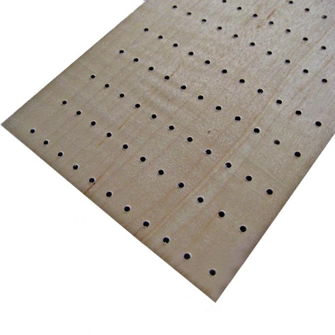 Panneau de plafond acoustique d'écrans antibruits de gypse de fibre minérale en bois perforée de panneau