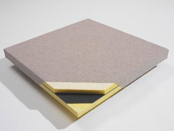 le tissu d'épaisseur de 50mm a enveloppé les écrans antibruits pour le cinéma/hôtel