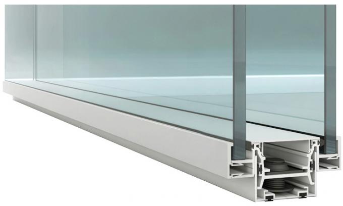 cloison de séparation en verre de bureau clair en aluminium insonorisé de modem de 108mm HPL