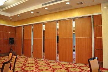 Cloisons de séparation mobiles de cadre en aluminium de portes coulissantes pour le banquet Hall