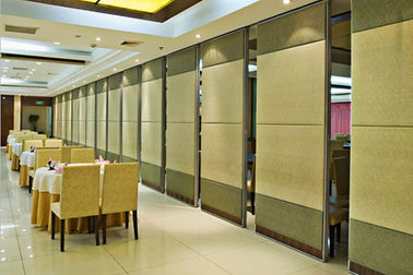 Cloisons de séparation mobiles de cadre en aluminium de portes coulissantes pour le banquet Hall