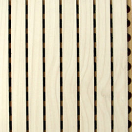 Écran antibruit cannelé en bois d'amphithéâtre décoratif avec la surface de mélamine