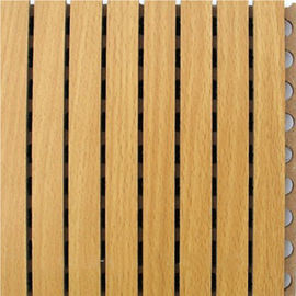 Le mur composé embarque les tuiles acoustiques cannelées par plastique en bois de fibre pour des murs d'insonorisation
