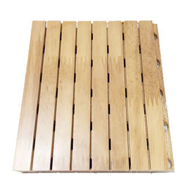 Panneau de mur en bois d'absorption saine de fibre de polyester/insonorisation acoustique de feuilles