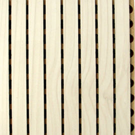 Panneaux de mur en bois cannelés de salle de conférence d'écran antibruit d'absorption saine