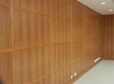 Panneaux de revêtement en bois perforés adaptés aux besoins du client de mur d'écrans antibruits d'église