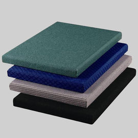 Panneaux acoustiques verts/bleus de tissu pour l'épaisseur décorative de l'amphithéâtre 25mm