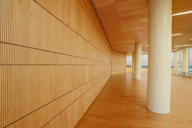 écran antibruit cannelé en bois décoratif d'épaisseur de 12mm pour le plafond et le mur