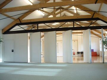 Plancher mobile coulissant acoustique de pli de murs à la cloison de séparation de plafond pour la salle de conférences
