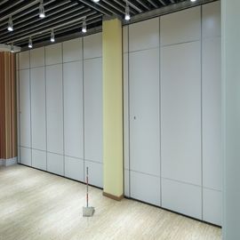 Cloison de séparation acoustique en bois blanche pour la salle de conférence/les diviseurs mobiles de mur preuve de bruit