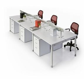 Séparations adaptées aux besoins du client de meubles de bureau de taille/poste de travail modulaire en bois de bureau