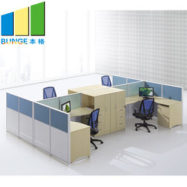 Poste de travail de bureau de Division de 4 personnes/compartiments modernes de meubles de bureau