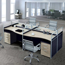 Finition concise de mélamine de meubles de postes de travail de bureau de centre d'appels de conception
