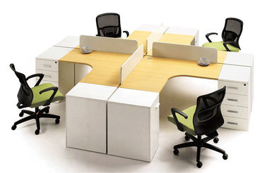 Finition concise de mélamine de meubles de postes de travail de bureau de centre d'appels de conception