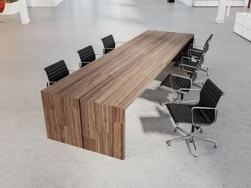 Séparations de meubles de bureau de mélamine commerciale de cpc/Tableau conférence en bois de salle de réunion