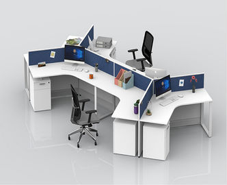 Tableaux de poste de travail de séparation d'ordinateur de support de bureau avec la taille de Cabinets ajustable