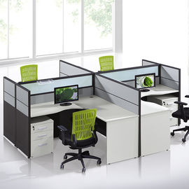 Bureau adapté aux besoins du client de poste de travail de séparations de meubles de bureau de centre d'appels/4 personnes