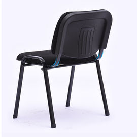 Maille d'accoudoir de chaise ergonomique noire de bureau + matériau du siège fixes de mousse