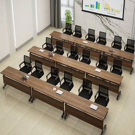 Bureaux en bois de pièce de formation en salle de classe/dessus pliables de Tableau de conférence avec des roues