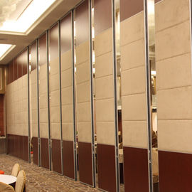 L'insonorisation moderne lambrisse la séparation mobile soutenue supérieure de porte coulissante de portes intérieures pour l'hôtel