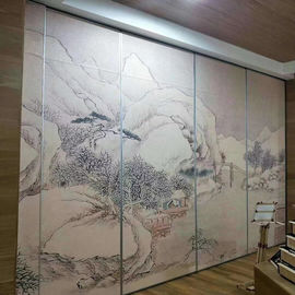cloisons de séparation mobiles peintes par Diy coulissantes modernes de mur de 65MM pour le lieu et le bureau de réunion