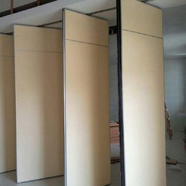 Cloisons de séparation mobiles en bois portatives de bureau intérieur de fonction avec le système de voie en aluminium