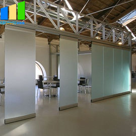 Portes en verre sans cadre glissant la porte de pliage en aluminium Frameless de séparation en verre de cloisons de séparation