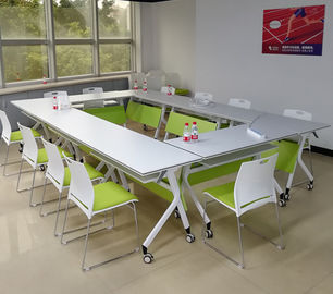 Bureau debout de salle de conférence de meubles de bureau de Tableau pliable moderne d'école d'EBUNGE avec quatre roues