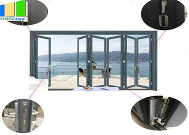 Portes en verre vitrées par double extérieur d'EBUNGE pliant la porte de séparation pour résidentiel ou commercial