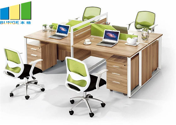 Meubles de bureau modulaires de Cabinet de poste de travail de bureau de Tableau moderne de bureau de compartiment de Seat du message publicitaire 4