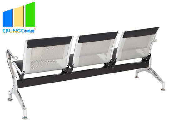 Chaise publique de Waitings de banque d'aéroport de l'acier inoxydable 3 Seater pour l'hôpital