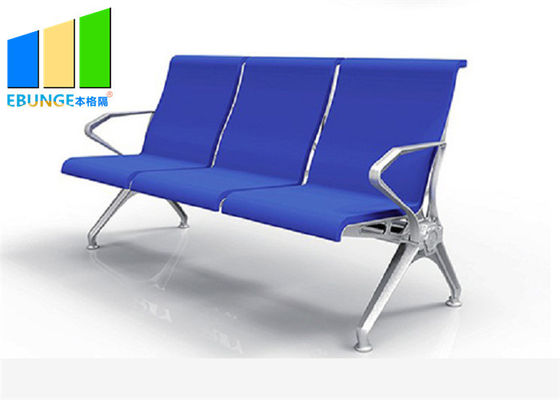 L'unité centrale bleue d'alliage d'aluminium garnissent en cuir 5 chaises de attente d'aéroport de banque de Seaters