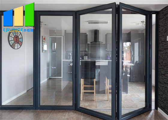 Adaptez la porte aux besoins du client en verre coulissante en aluminium imperméable de patio de pliage de Bi pour l'extérieur
