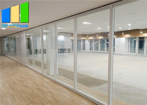 Cloison de séparation en verre simple de pièce de cadre en aluminium intérieur de diviseur pour le lieu de réunion de bureau