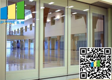panneaux de mur mobiles fois de pièce en verre de 10MM avec la largeur de la porte coulissante 500/1230mm