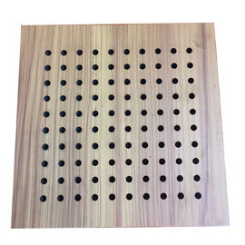 Panneau en bois d'écrans antibruits d'isolation du bois perforée insonorisée de fibre de verre