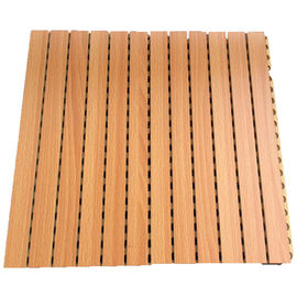 Panneau de mur en bois d'absorption saine de fibre de polyester/insonorisation acoustique de feuilles