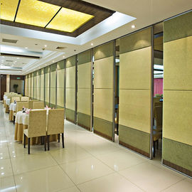 Cloisons de séparation se pliantes décoratives de porte coulissante avec le cadre en aluminium pour le banquet Hall