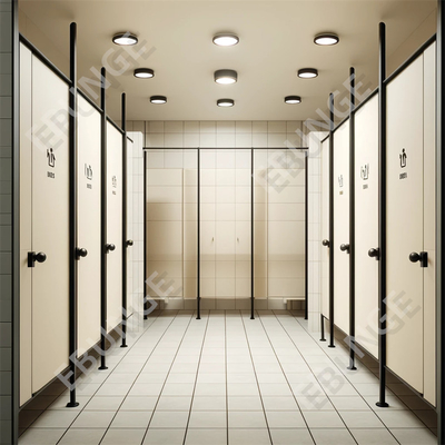 Parement de toilette moderne / Parement de toilette avec porte à charnière et matériel en acier 304