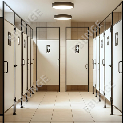 Parement de toilette moderne / Parement de toilette avec porte à charnière et matériel en acier 304
