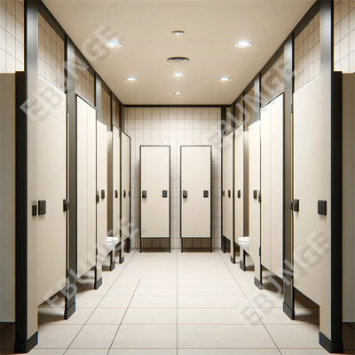 Parement de toilette moderne / Parement de toilette avec porte à charnière et matériel en acier 304