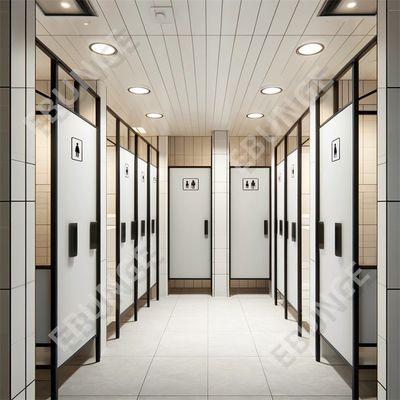 Parement de toilette moderne / Parement de toilette avec porte à charnière et matériel en acier 304