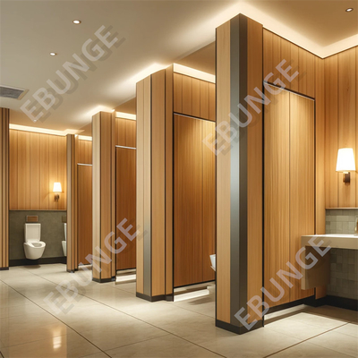 Facile à nettoyer séparateur de salle de bains avec porte à charnière