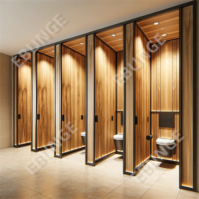 Les séparateurs de toilettes prennent en charge les cloisons de séparation commerciales personnalisées résistantes aux rayures et aux chocs