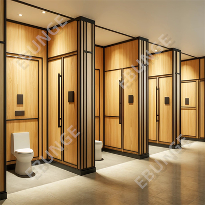 Les séparateurs de toilettes prennent en charge les cloisons de séparation commerciales personnalisées résistantes aux rayures et aux chocs