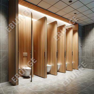 Les séparateurs de toilettes prennent en charge les cloisons de séparation commerciales personnalisées résistantes aux rayures et aux chocs