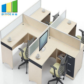 Façonnez les séparations de meubles de bureau d'épaisseur de 60mm/le poste de travail compartiment de personnel