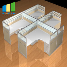Façonnez les séparations de meubles de bureau/le Tableau poste de travail de bureau avec la jambe d'acier d'épaisseur de 1.5mm