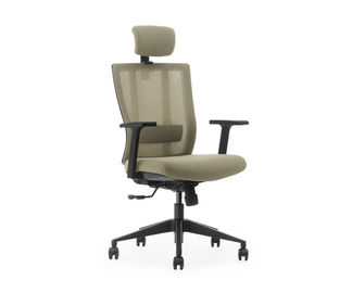 Chaise ergonomique rouge/de noir bureau avec des bras pour le centre d'appels 10 ans de garantie