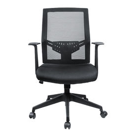 Haute chaise noire arrière de bureau de maille/chaise pivotante ergonomique avec l'appui-tête